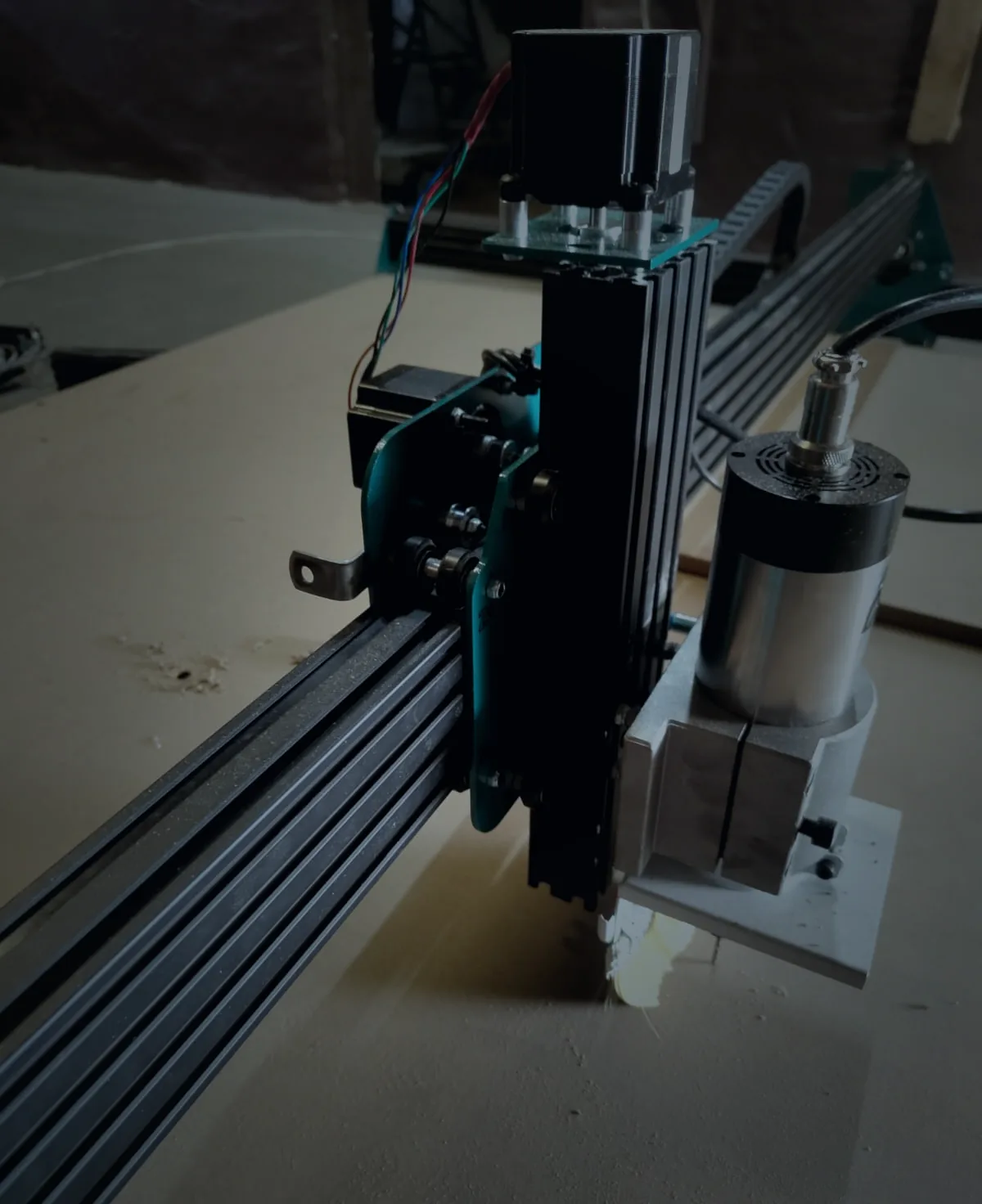 VFD spindle on the Z axis